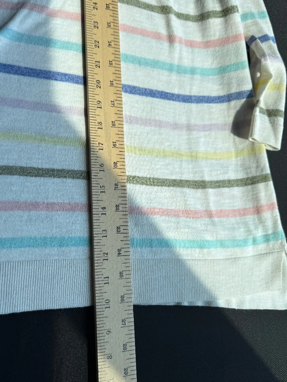 Talbots pastel stripe lightweight sweater Size 3X EUC